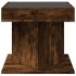Mesa de centro y LED madera ingeniería roble ahumado