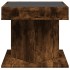 Mesa de centro y LED madera ingeniería roble ahumado