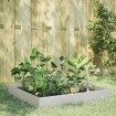 Jardinera de acero inoxidable 100x100x26 cm