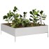 Jardinera de acero inoxidable 100x100x33,5