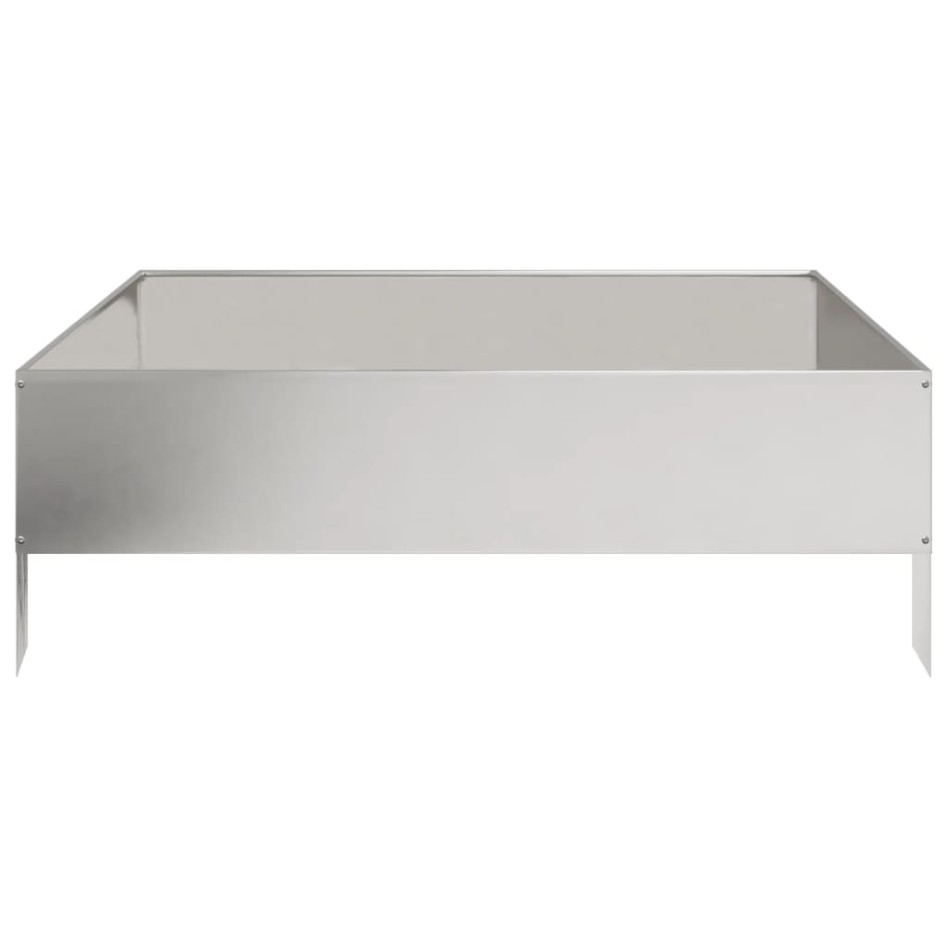 Jardinera de acero inoxidable 100x100x33,5