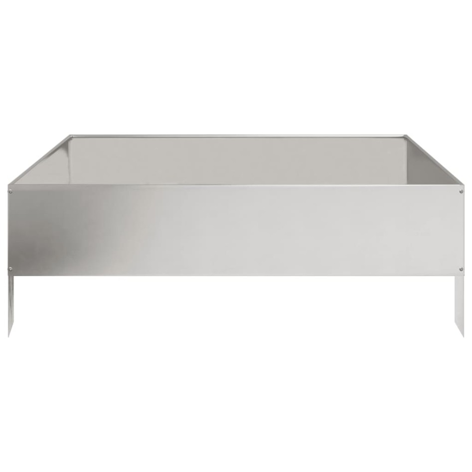 Jardinera de acero inoxidable 100x100x33,5