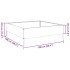 Jardinera de acero inoxidable 100x100x33,5