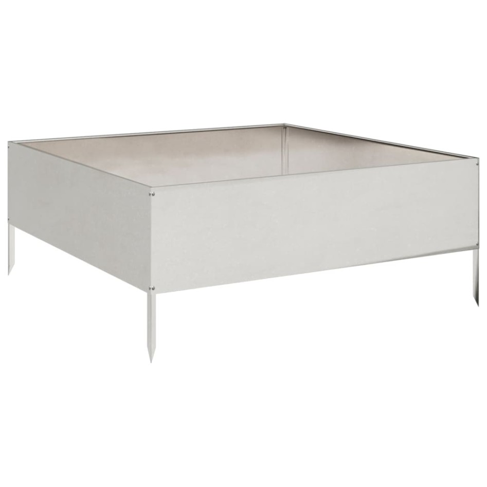 Jardinera de acero inoxidable 100x100x25