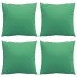 Cojines de sofá 4 unidades tela verde 60x60