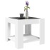 Mesa de centro con LED madera de ingeniería blanca 53x53x45