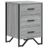 Mesita de noche madera de ingeniería gris Sonoma 40x41x60