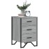 Mesita de noche madera de ingeniería gris Sonoma 40x41x60