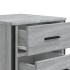 Mesita de noche madera de ingeniería gris Sonoma 40x41x60