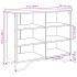 Aparador madera de ingeniería gris Sonoma 91x35,5x74,5