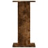 Soportes de plantas 2 uds madera roble ahumado 30x30x60