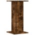Soportes de plantas 2 uds madera roble ahumado 30x30x60