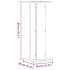 Soportes de plantas 2 uds madera ingeniería negro 30x30x80