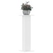Soportes de plantas 2 uds madera ingeniería blanco 30x30x95 cm