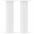 Soportes de plantas 2 uds madera ingeniería blanco 30x30x95