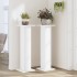 Soportes de plantas 2 uds madera ingeniería blanco 30x30x95