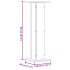 Soportes de plantas 2 uds madera ingeniería blanco 30x30x95