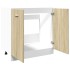 Armario inferior de fregadero madera ingeniería 80x46x81,5