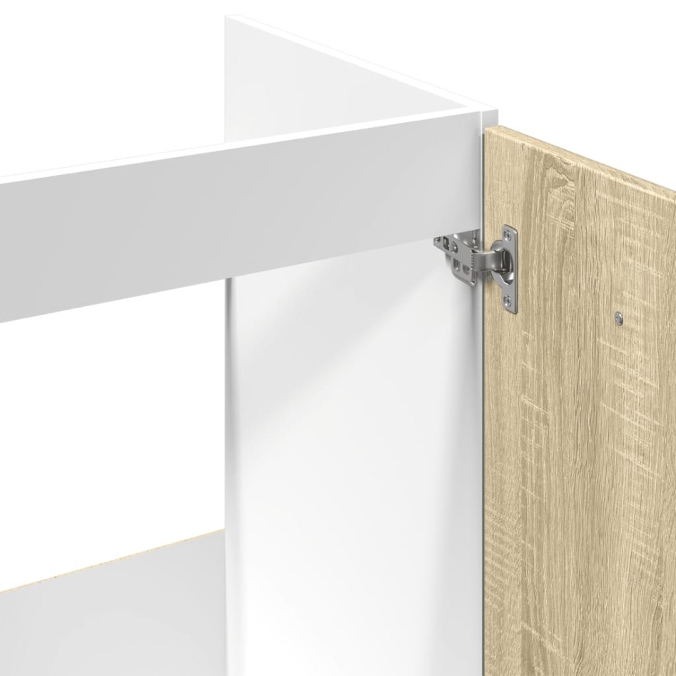 Armario inferior de fregadero madera ingeniería 80x46x81,5