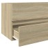 Armario de baño con espejo color roble sonoma 80x38,5x45