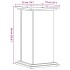 Soportes de plantas madera ingeniería envejecida 33x33x60