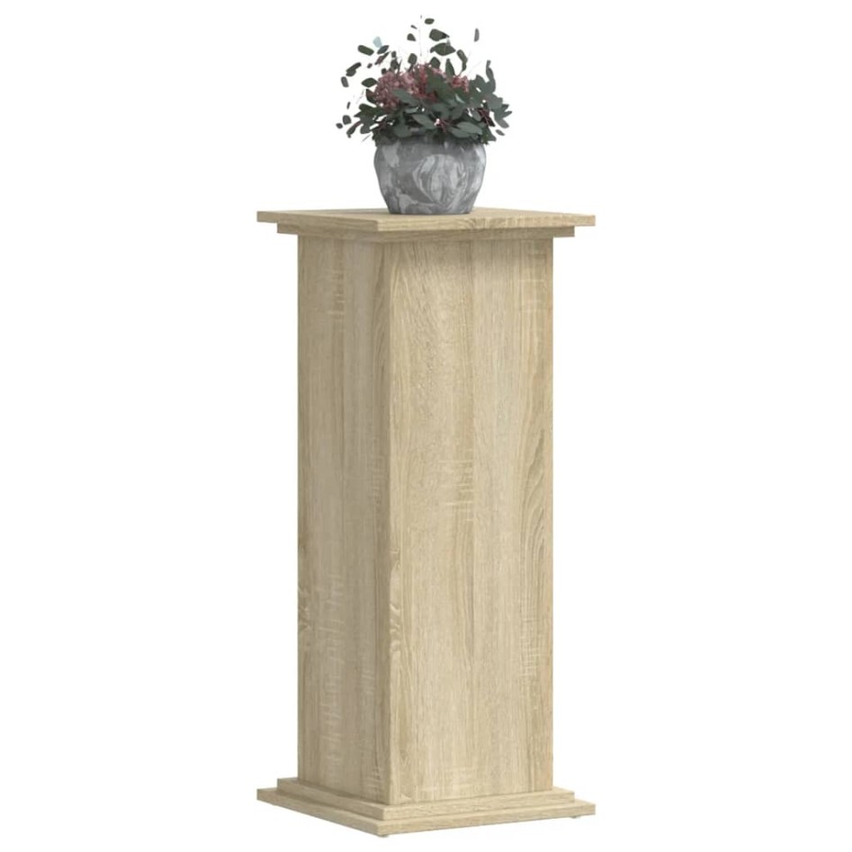 Soportes de plantas madera ingeniería roble Sonoma 33x33x80