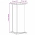 Soportes de plantas madera ingeniería roble Sonoma 33x33x80