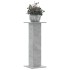 Soportes para plantas 2 uds madera gris hormigón 30x30x80