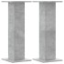 Soportes para plantas 2 uds madera gris hormigón 30x30x80