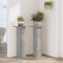Soportes para plantas 2 uds madera gris hormigón 30x30x80
