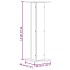 Soportes para plantas 2 uds madera gris Sonoma 30x30x95