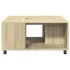 Mesa de centro madera de ingeniería roble Sonoma 80x80x40