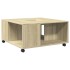Mesa de centro madera de ingeniería roble Sonoma 80x80x40