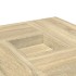 Mesa de centro madera de ingeniería roble Sonoma 80x80x40