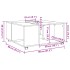 Mesa de centro madera de ingeniería roble ahumado 80x80x40