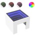 Mesita de noche con LED Infinity blanca 40x40x30