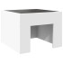 Mesita de noche con LED Infinity blanca 40x40x30