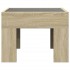 Mesita de noche con Infinity LED roble Sonoma 40x40x30