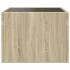 Mesita de noche con Infinity LED roble Sonoma 40x40x30