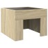 Mesita de noche con Infinity LED roble Sonoma 40x40x30
