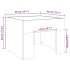 Mesita de noche con Infinity LED roble Sonoma 40x40x30