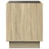 Mesita de noche con Infinity LED roble Sonoma 40x40x50