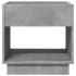 Mesita de noche con Infinity LED gris hormigón 50x50x50