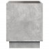 Mesita de noche con Infinity LED gris hormigón 50x50x50