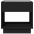 Mesita de noche con Infinity LED negra 50x50x50