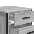 Mesita de noche madera de ingeniería gris Sonoma 40x41x40