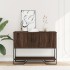Mesa consola madera de ingeniería marrón roble 100x35x74,5