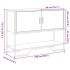 Mesa consola madera de ingeniería marrón roble 100x35x74,5