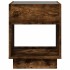 Mesa de centro con Infinity LED roble ahumado 40x40x50