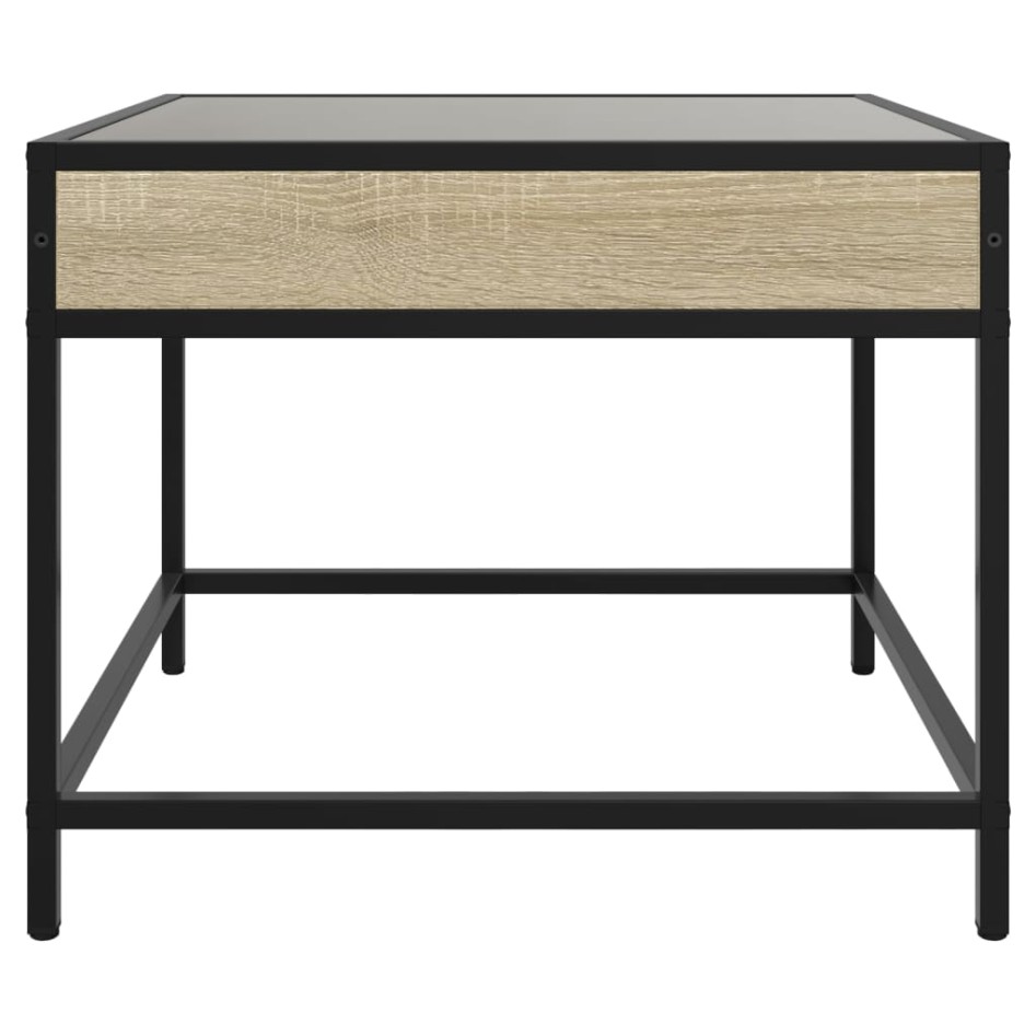 Mesa de centro con Infinity LED roble Sonoma 70x50x41